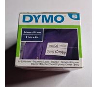 Dymo 99014 (S0722430) Original Label Tape (101mm x 54mm) Black on White