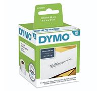 Dymo LabelWriter Standard Address Labels 28 mm x 89 mm - Black on White (Pack of 2 x 130 Labels)