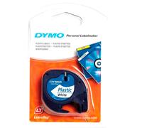 Dymo LT Tape Plastic Black on White