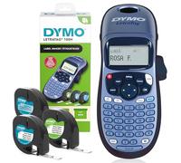 Dymo LetraTag LT-100H Label Maker Starter Kit | Handheld Label Printer Machine | with Plastic, Paper & Clear Label Tape | Ideal for Office or Home