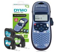 Dymo LetraTag LT-100H Label Maker Starter Kit | Handheld Label Printer Machine | with White Plastic, Clear Plastic & Paper Labels | Ideal for Office