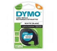 Dymo Letratag Plastic Tape 12mmx4m White PRL