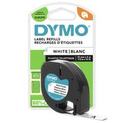 Dymo LetraTag Plastic Tape - Black and White