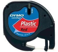 Dymo Lt Plastic Black On Red Polyester Belgium Dymo Letratag 100T Letratag 100H
