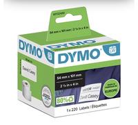 DYMO Authentic LabelWriter Large Shipping Labels/Name Badges | 54 mm x 101 mm | Self-Adhesive | Roll of 220 Easy-Peel Labels | for LabelWriter Label Makers | Made in Europe
