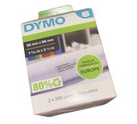 DYMO LW Address Labels 99012 Genuine Black on White 36 mm x 89 m Free pp New
