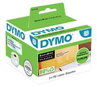 Dymo LabelWriter Large Address Labels 89mm x 36mm Transparent (Pack of 260)