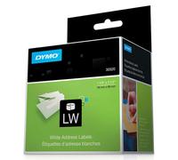 Dymo Lw Address Labels Black On White 1 1/8"" X 3 1/2""