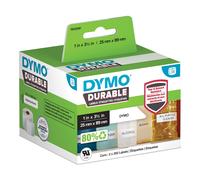 DYMO LW Durable Industrial Labels for LabelWriter Label Printers, White Poly, 25