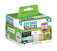 DYMO LW Durable Industrial Labels for LabelWriter Label Printers, White Poly, 25