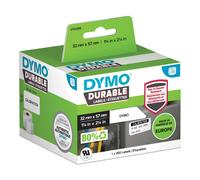 DYMO LW Durable Industrial Labels for LabelWriter Label Printers, White Poly, 57 x 32 mm, Roll of 800 (1933084)