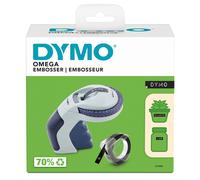 DYMO Omega Embossing Label Maker | Small Label Maker with Turn-Click Wheel and Ergonomic Design | For HomeDIY & Crafting (/ÄÖ & Ü)