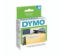 DYMO Authentic LabelWriter Return Address Labels | 25 mm x 54 mm | Self-Adhesive | Roll of 500 Easy-Peel Labels | for LabelWriter Label Makers | Made in Europe