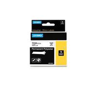 Dymo Rhino 12MM White Perm Polyester Tape 18483