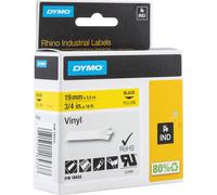 Dymo Rhino 19MM Yellow Perm Vinyl Tape 18433