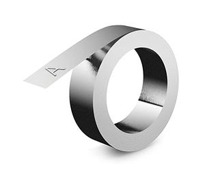 DYMO Rhino Aluminium Embossing Labels | 12 mm x 3.65 m | Self-Adhesive | Compatible with The Rhino M1011 Embosser | Weather Resistant | Ideal for DIY & Construction | Made in Europe