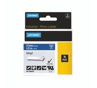 Dymo Rhino Vinyl Tape 12MM BLK/WHT