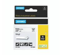 Dymo Rhino Vinyl Tape 9MM BLK/WHT