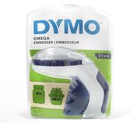 Dymo S0717930 Omega Home Embossing Label Maker Ergonomic Soft Grip - Grey/Navy