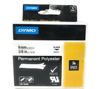 Dymo S0718240 18482 Adhesive Polyester Label Tape White (9mm X 5.5mt)