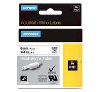 DYMO S0718260 TUBING, HEAT SHRINK, WHITE, 6MM