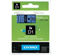 DYMO Authentic D1 Labels | Black Print on Blue Tape | 12 mm x 7 m | Self-Adhesive Labels for LabelManager Label Makers | Made in Europe