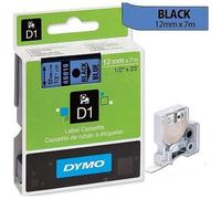 DYMO Authentic D1 Labels | Black Print on Blue Tape | 12 mm x 7 m | Self-Adhesive Labels for LabelManager Label Makers | Made in Europe
