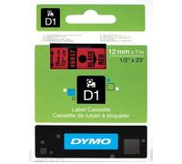DYMO Tough Authentic Labeling Self Adhesive D1 - Black Print on Red Tape