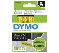 DYMO S0720580 D1 TAPE BLACK/YELLOW 12MM