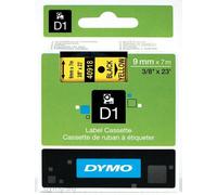 DYMO Authentic D1 Labels | Black Print on Yellow Tape | 9 mm x 7 m | Self-Adhesive Labels for LabelManager Label Makers | Made in Europe