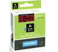 Dymo D1 Tape 19MM Black on Red 45807