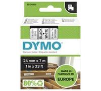 DYMO S0720930 D1 TAPE BLACK/WHITE 24MM