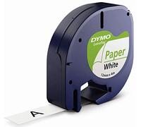 DYMO S0721510 - PAPER TAPE 12MMX4M - BLACK/WHITE IN