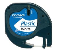 DYMO S0721610 LetraTag Tape 12mm Plastic White