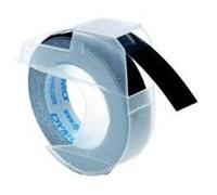Dymo S0847730 White on Black Embossing Tape Pack of 3