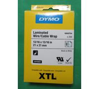 Dymo XTL 1868704 21mm Roll of All-Purpose Vinyl Black On White