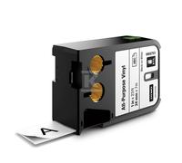 DYMO XTL 1868753 Vinyl Tape 24mm Black on White 7m