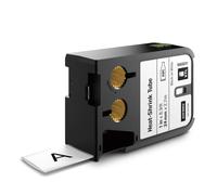 Dymo 1868811 Rhino XTL Black on White Heat Shrink Tubing 24mm x 2.7m (Original)