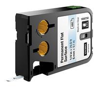 Dymo XTL Permanent Flat Surface 1/4" (6 mm) - Black on Clear