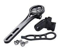 Dymoece Aluminium Alloy Bicycle Computer Mount for Road Bike Integrated Handlebar,Compatible with Garmin Edge 130 200 500 510 520 810 820 1000 1030 and Flashlight