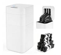 Dyna-Living Automatic Trash Can, 8 Gallon Self Sealing & Self-Changing Touchless Garbage Can Motion Sensor Trash Can, Smart Trash Bin with Automatic Lid for Kitchen Bathroom Office, 7 Refill Rings