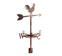 Dyna-Living Weathervanes Rooster Weather Vane Metal Wind Vane Wind Direction Indicator for Yard Garden Hitecture Roof Measuring Wrought Iron Spray Paint Mini Vintage Style Home Farm Decorate