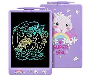 DYNA-PM Cat Writing Tablet Children 10 Inch, LCD Drawing Tablet Children's Magnetic Whiteboard Dinosaur Toy Gift 2 3 3 4 5 6 7 8 Years.