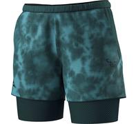 Dynafit - 2-in-1 trail running shorts - Women's - Trail Reflective 2/1 Shorts W - Trail Reflective 2/1 Shorts W Cinder for Women - Size S - Grey Grey S