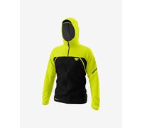 Dynafit Alpine 3L Lightweight Hooded Jacket Black Bright Yellow - XXL