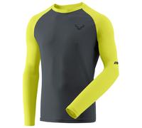 Dynafit Alpine Pro Long Sleeve T-Shirt Bluish Grey Yellow - L