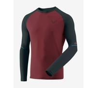 Dynafit Alpine Pro Long Sleeve T-Shirt Maroon Navy Blue - XL
