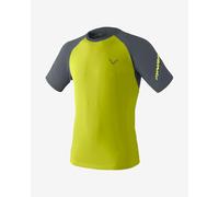 Dynafit Alpine Pro Short Sleeve T-Shirt Ultra Dark Grey Yellow - XL