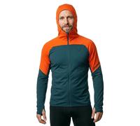 Dynafit Alpine Wind Lightweight Hooded Jacket Dark Grey Orange - M