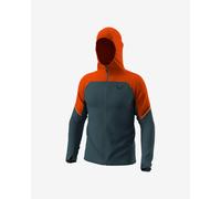 Dynafit Alpine Wind Lightweight Hooded Jacket Dark Grey Orange - XXL